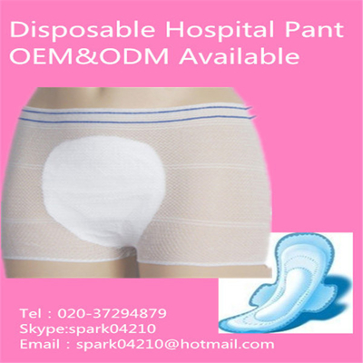 White Nylon Adult Incontinence Products , Pregnant Women Incontinence Underwear