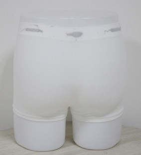 Reusable Soft Spandex Polyester Mesh Incontinence Pants White For Men