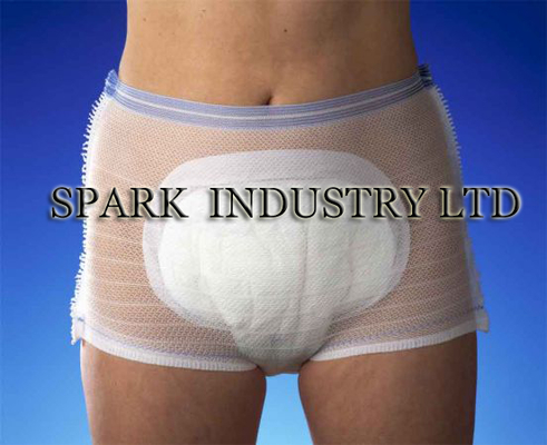 L Size Stretchable And Breathable Fixation Mesh Pants Adult Pull Up Incontinence Pants