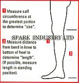 Medical Compression Stockings Of Knee Length For Varicosis With Oedema