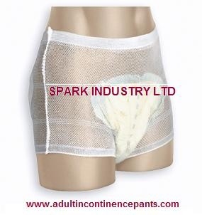 Latex Free Highly Stretchable And Breathable Maternity Mesh Incontinence Pant With Knitted
